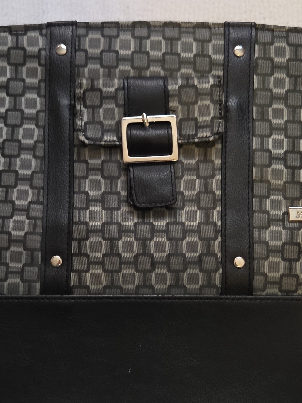 Miche Women's Classic Cover Black/Gray Geometric Pattern w/ Buckle Accent